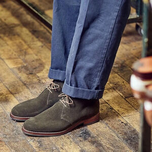 Cole Haan Olive Green Jane II Loden Nubuck Suede Chukka Booties Women's Size 6